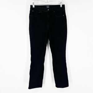 J. Crew Factory Essential Straight Jeans in Black All-Day Stretch